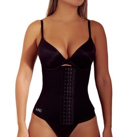 Active4U Waist Trainer for Women Premium Trimmer Slimmer Sauna Belt Neoprene Corset Cincher Body Shaper (Black, Medium)