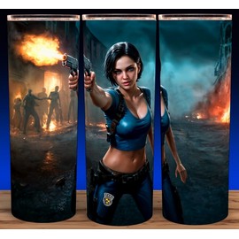 Resident Evil 3 Jill Valentine in Racoon City Cup Mug Tumbler 20oz