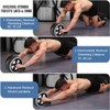 Ab Roller Wheel, 10-In-1 Ab Exercise Wheels Kit with Resistance