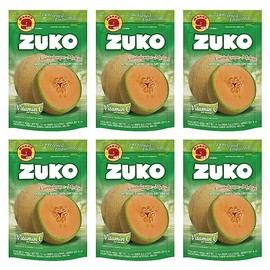 ZUKO Cantaloupe Instant Powder Drink, Family Pack, No Sugar Needed, Vitamin C, 14.1 Oz (Pack of 6)