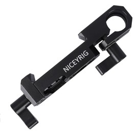NICEYRIG Man frotto quick release plate with 15 mm Rod Clamp,QR plate with Cold Shoe and 3/8-16” Ar ri Locating Hole for Man frotto Tripod,DJI Ronin-S / RS2 / RS3 / RS3Pro/ RS4 / RS4Pro