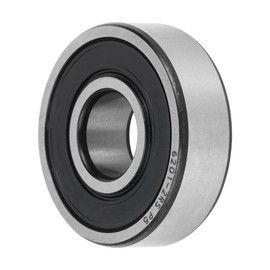 A ABSOPRO Ball Bearing 6201-rs Deep Groove Ball Bearing P5 12 x 32 x 10 mm Lubricated Bearings Rubber Seal Black Silver Tone Scooter Skateboard Wheel