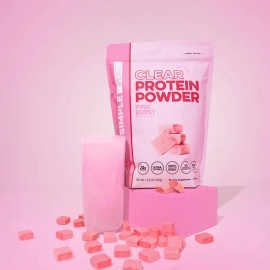 Clear Protein Powder Pink Burst Flavor – 20 Servings, Low-Calorie, Fast-Digesting, Refreshing Protein Drink for Muscle Support & Recovery
