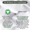 GOTS Organic 2 x Moses Basket Fitted Sheets 74x30 and