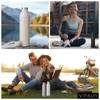Vinsun Drinking Bottle Stainless Steel 600 ml Beige – Leak-Proof,
