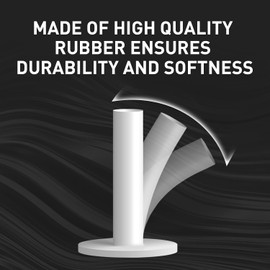 FINGER TEN Golf Rubber Tees for Driving Range Mats Value 5 Pack, Durable for Practice Mat Top Holder Indoor Outdoor (White, Mixed Size)