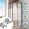Ansodo 8Pcs Shower Door Rollers,23mm Curved Shower Door Wheels with