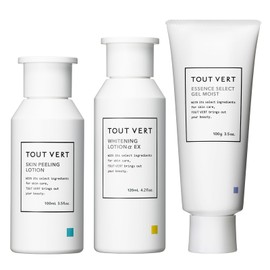 【角質・毛穴ケア】トゥヴェール ニキビ・毛穴対策セット スキンピーリングローション 標準タイプ 100mL ふき取り化粧水 薬用ホワイトニングローションαEX 120mL 薬用美白化粧水 エッセンスセレクトゲル モイスト 100g オールインワンジェル AHA 高濃度 ビタミンC誘導体 ペプチド セラミド