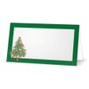 Christmas Tree on Green Place Cards - Tent Style -