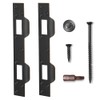 MOSECYOU Door Latch Strike Plates Oil Rubbed Bronze 2 Pack,