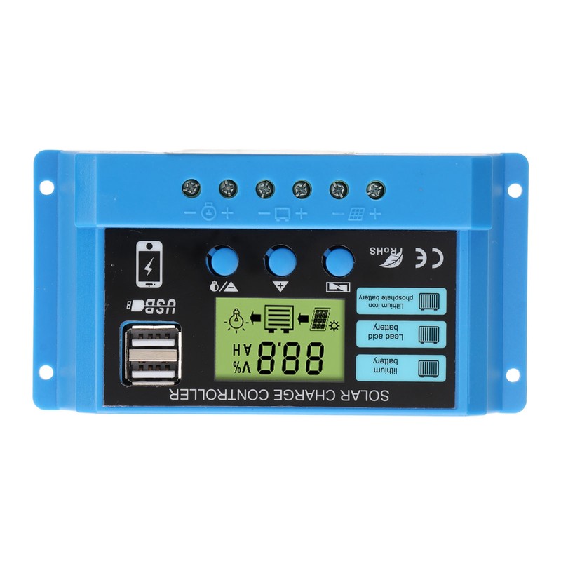Solar Charge Controller 12V 24V Battery Solar Panel Charging Regulator
