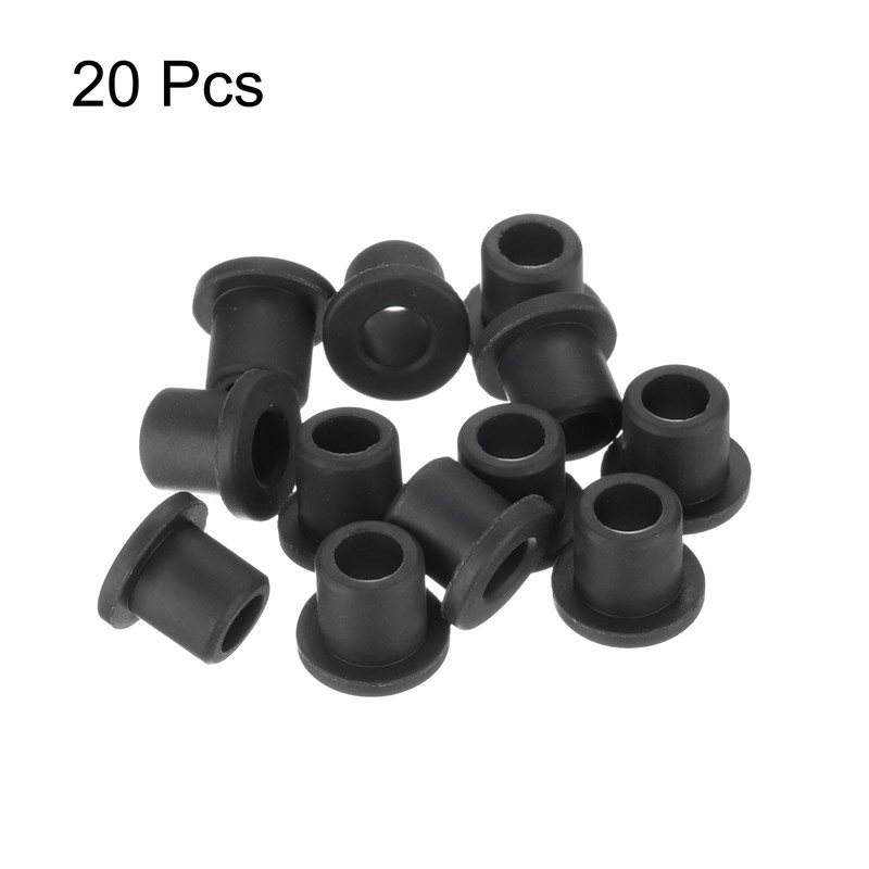 MECCANIXITY 20Pcs T Shape Rubber Grommet Mount Dia 9mm ID