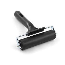 QWORKÂ® 4 Inch Rubber Brayer Roller, Paint and Ink Roller for Screen Print Making, Stamping and Scrapbooks