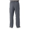 Medline AngelStat Unisex Elastic-Waist No-Drawstring-Waist Cargo Scrub Pants, Charcoal, Size