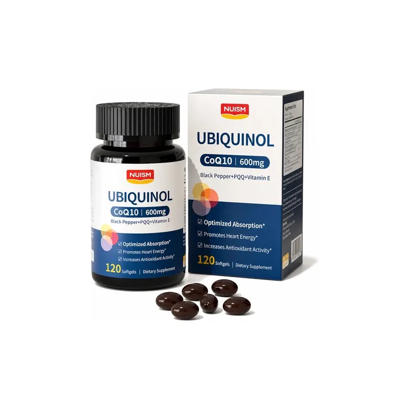 Nuism Coq10 600 Mg Softgels Ubiquinol 120 Softgels