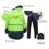 HANMENGXUAN Rain Suit High Visibility Reflective Work Rain Jacket Pants