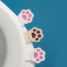 MinniLove Toilet Seat Handle Handle, 4 Pieces in 1 Set, Bathroom Supplies, Keep Your Hands Away from Bacteria, Convenient and Clean and Hygienic (1 Set of Multicolor, 4 Pieces)