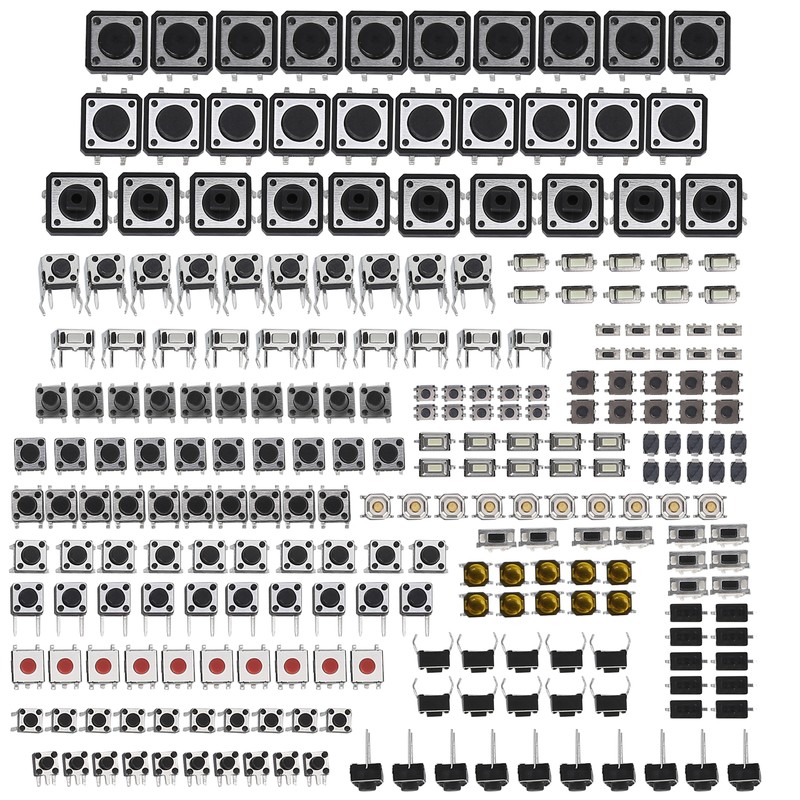Tactile Push Button Switches 25 Values 12V 50mA Micro Momentary