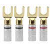 XMSJSIY Y Spade Connector - 45 Degree Fork Plug for