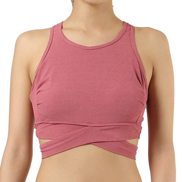 Lip Curl S03-842 Women's Quick-Drying Bra Top (Surf Active Series), Sports, Fashionable, PNK_Pink