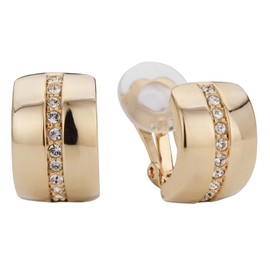 Traveller Women's Crystal Clip Earrings, Crystal, Crystal