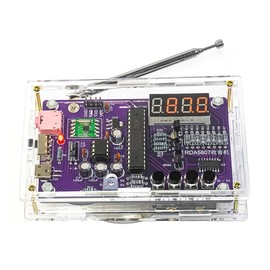 Hsthe Sea FM 87-108MHz Portable Electronic FM Radio DIY 2 Power Modes with Headphone Jack Digital Kit