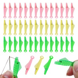 SYEYCW 45 Pcs Needle Threaders, Sewing Machine Needle Threader, Automatic Sewing Needle Threader, Fish Mouth Sewing Machine Needle Threader, Easy Threader for Sewing DIY Craft Supplies Accessories