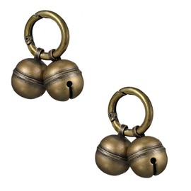 4 pcs Cat Dog Collar Copper Bells Brass for Pet Tracking,4 Extra Loud Dog and Cat Bells,Copper Bells with Quick Clips