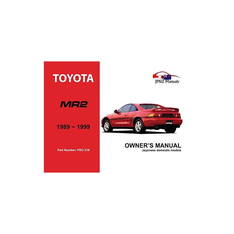 Toyota MR2 89- Owners Handbook
