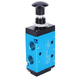 Válvula neumática de 3 vías, 2 posiciones, palanca manual de aire, válvula electromagnética neumática de 1/4 pulg. Control manual Push-Pull 4R210-08