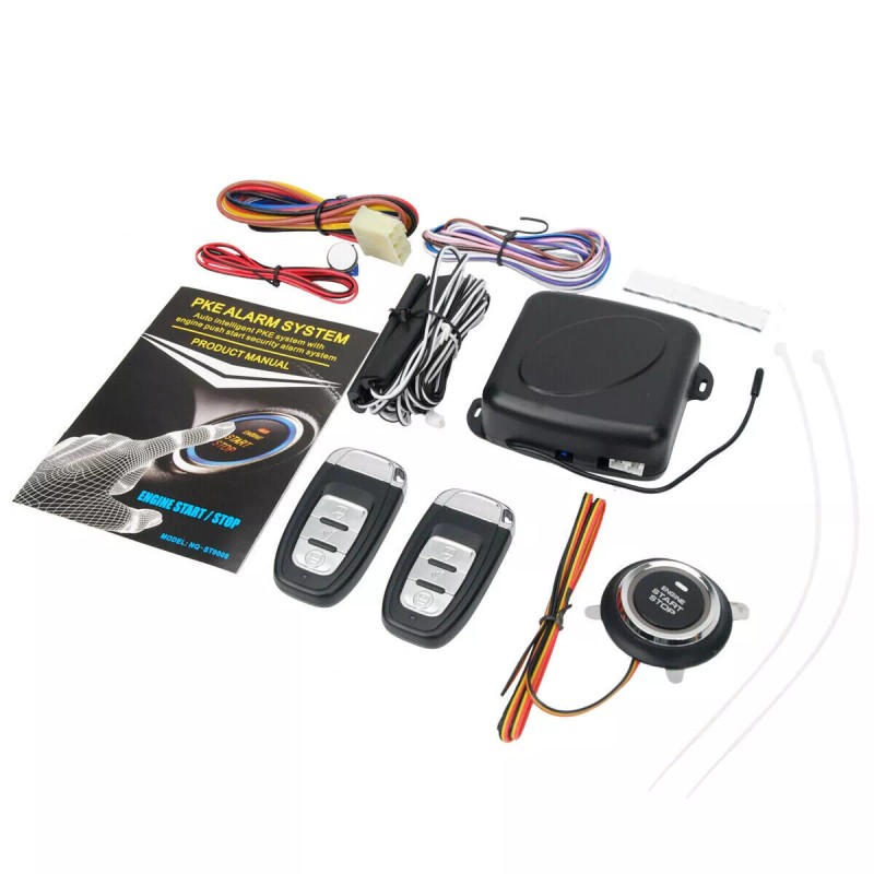 LokoCar Keyless Entry Engine Start Alarm System Push Button Remote