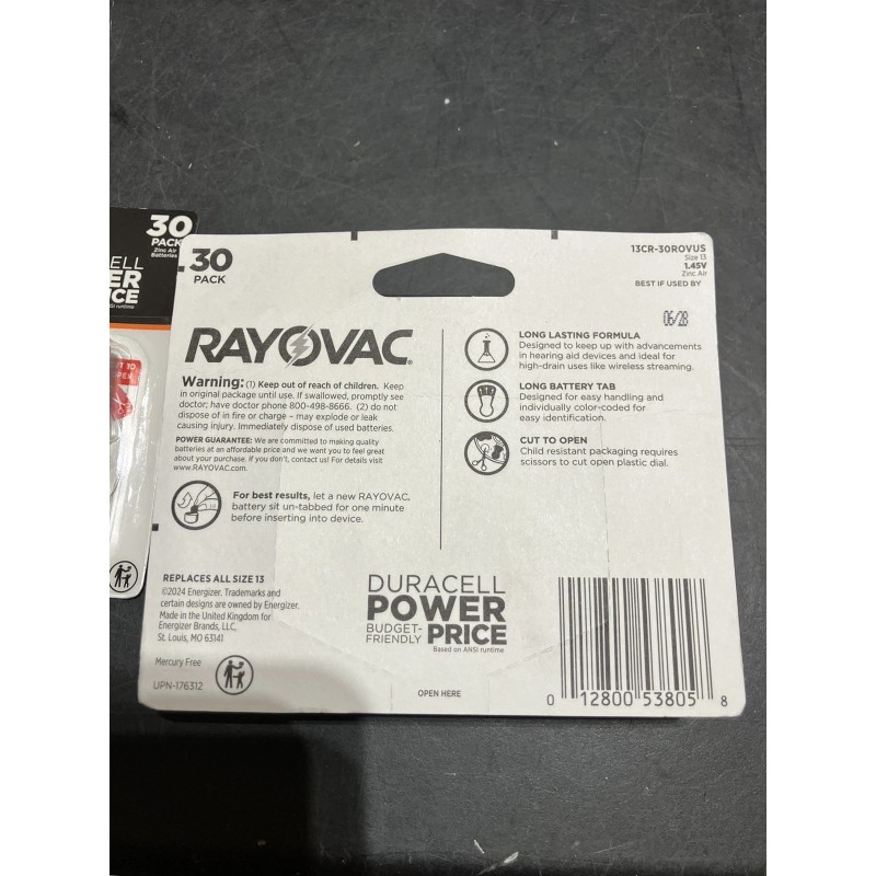 Rayovac Proline Advanced Hearing Aid Batteries | Size 13 (60