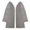 waltyotur 2 Pcs Gray Front Door Panels Armrest Leather Cover