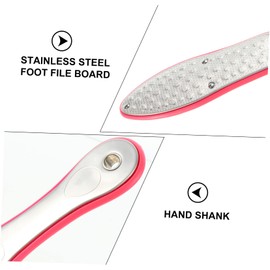 Healeved Stainless Steel Foot File Remover Foot Scrub Care Tool Foot Scrubber Pedicure Rasp Foot Scrubber Foot Exfoliating Tool Foot Pedicure Tool Exfoliator Foot Rasp