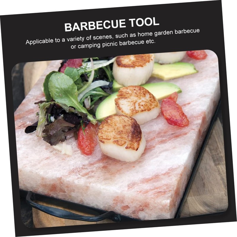 Mipcase 1pc Enamel Barbecue Salt Plate Rack Durable Grill Rack