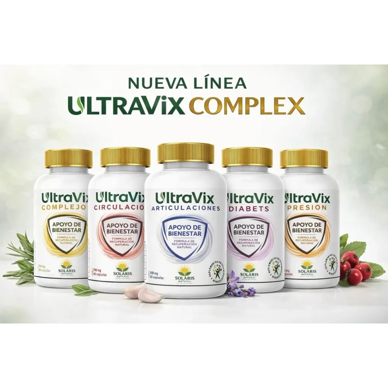 Ultravix Complejo B| Vitaminas B1 B2 B3 B6 B12| 60