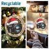 Camera Ornament, Camera Ornaments for Christmas Tree, 2 Layer Wood