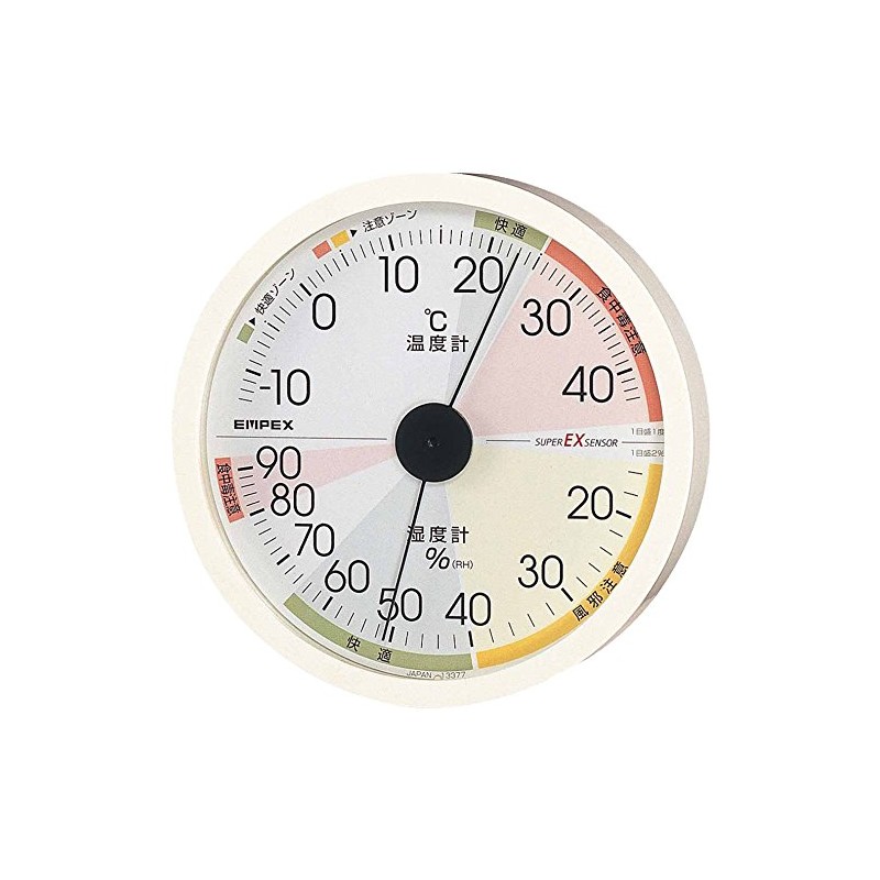 Emex EX-2821 Weather Meter, Thermometer/Hygrometer, High Precision Universal Design, Wall