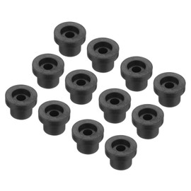 sourcing map 20Pcs T Shape Rubber Grommet Mount Dia 5.5mm ID 2mm H 6mm Black Seal Protection Cable Grommets Flexible for Cable Pipe