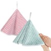 VIVOTE 2 Pack Kitchen Hand Towel with Loop, Super Soft