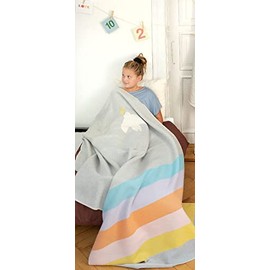 David Fussenegger Children's Blanket Juwel 'Rainbow' 140 x 200 cm Felt Light Grey