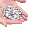 CooBigo 120Pcs 1/8""Cable Crimp Sleeves, Aluminum Wire Rope Crimping Loop