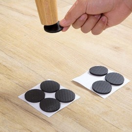 1pc Round Anti-Slip Chair Leg Cover Pad, Floor Scratch Protection Pad Round Large (12 pcs) 5ea