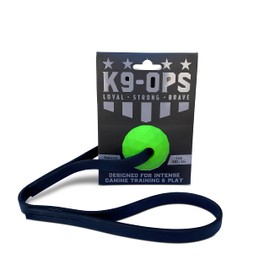 K9 Ops Dog Ball Tug with Handle Biotug Fetch Toy - Rubber Reward Toys - Large Dogs Durable Indestructible Aggressive Chewers Pitbull Dobermann Rottweiler Shepherd (LG/XL, Envy Green)
