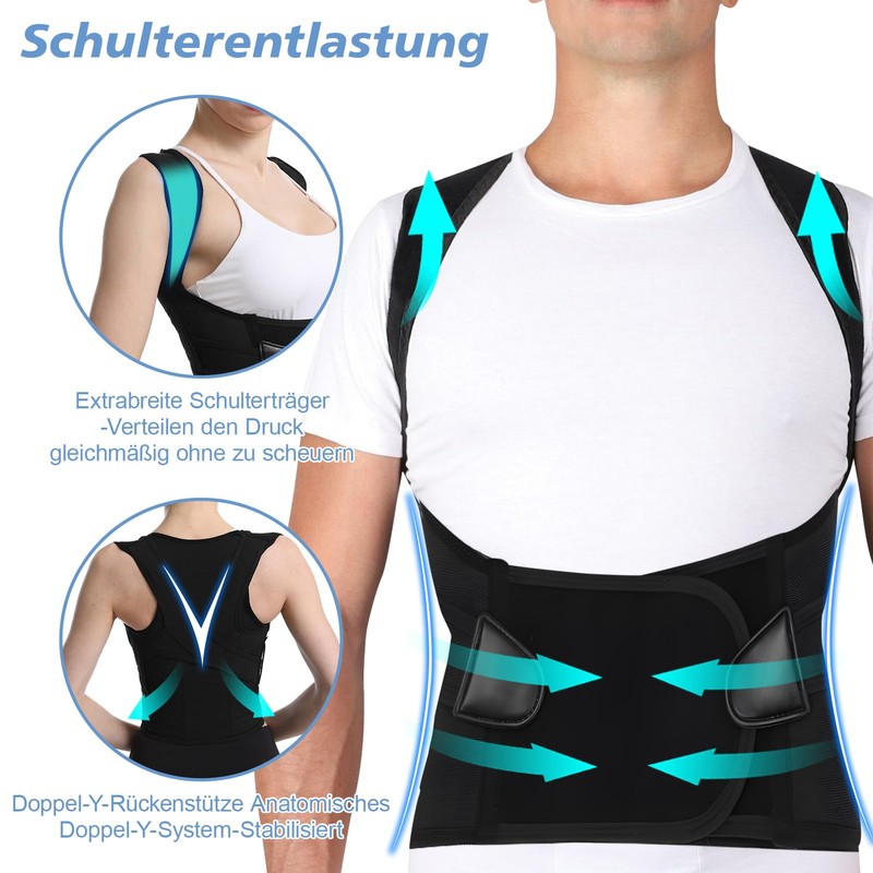 SOARFLY Back Straightener, Posture Correction Back for Women and Men,