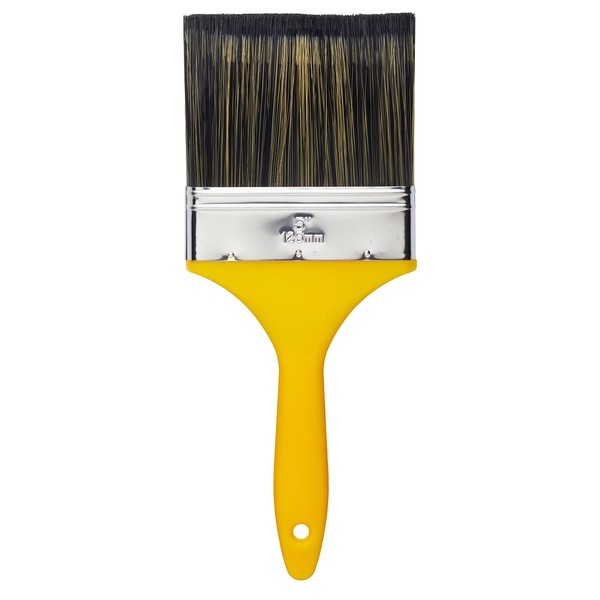 ProDec PR5GY Flat Masonry Paint Brush for Rapid Application of Smooth and Textured Masonry Paints on Outdoor Walls, Brick, Breeze Block, Render, Pebbledash and Other Rough Surfaces, 5" 125mm