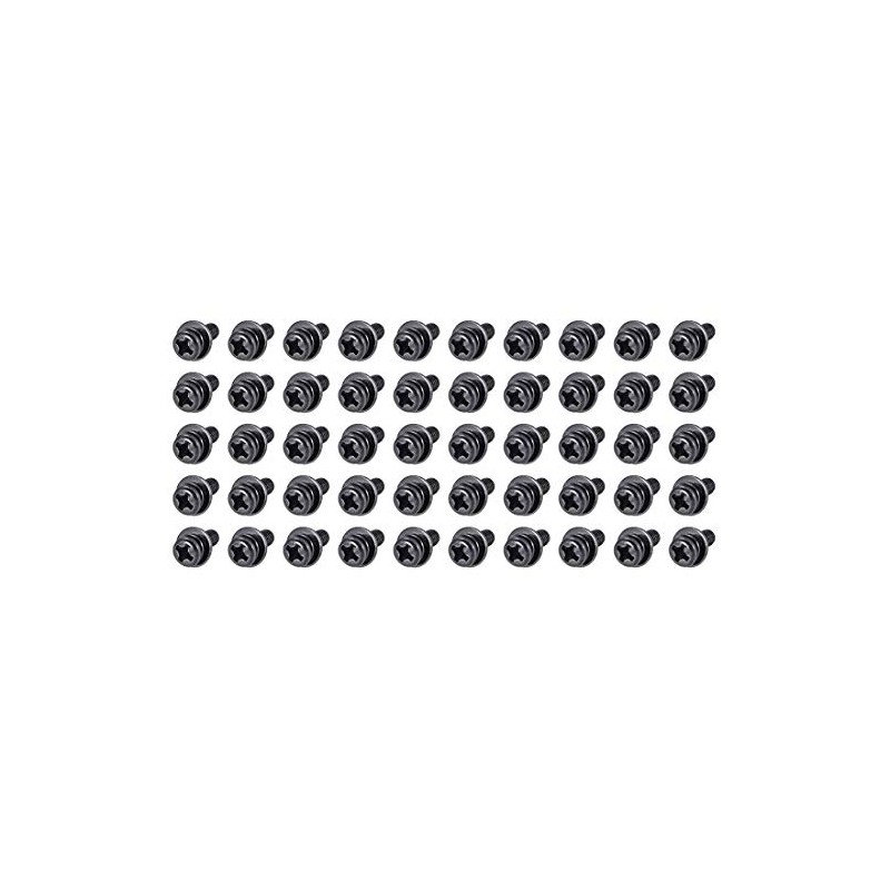 sourcing map M3 x 8mm Carbon Steel Phillips Pan Head