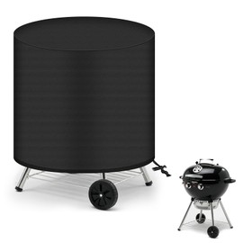 OFFCUP BBQ Grill Small Cover for George foreman Indoor and Outdoor, Waterproof Round Barbecue BBQ Cover Fit 22460 and 22460-56 Barbecue Cover, Weber 1121004/1111004 BBQ Grill, 49.5 * 50cm