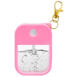 Jolbndcv Card Spray Bottle 38ml Portable Perfume Spray Bottle Mini Card Shape Reusable Sprayer Bottle Refillable Empty Bottles with Hook Pink