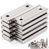 Pack of 10 Neodymium Magnets Extra Strong, 40 x 13.5